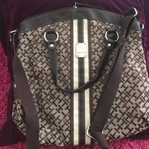Tommy Hilfiger cross bag brown and beige